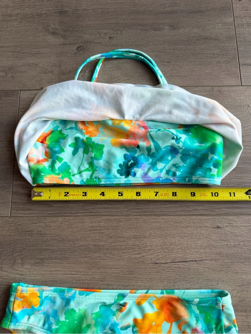 Athleta Girl Lumen Floral Bikini top and bottom - size medium (8-10)